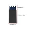 thumbnail image 3 of INSPIRE CHIC Men's Pocket Squares Pre Folded Triangles On Card Suit Handkerchief Navy Blue One Size, 3 of 4