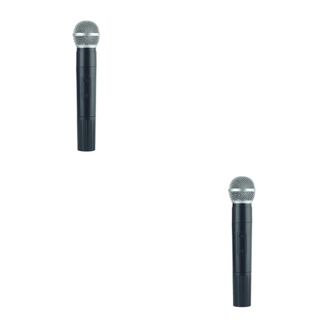 Wisewang Microphone Artificiel Portatif pour Enfants, Diffusion en Direct, Scène, Performance, Micro de Simulation, Accessoires, Jouet, Anniversaire, 48 Tubes, Ensemble de 2