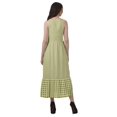 thumbnail image 4 of Moomaya Robe de Vacances pour Femmes en Rayonne, Col Licou, Sans Manches, Fente avant, Robe Imprimée, 4 of 4