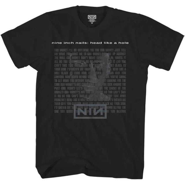 T-Shirt Unisexe à Ongles de Neuf Pouces Tête comme un Trou