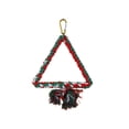 thumbnail image 2 of FHBVT Bird Cage Rope Swing Perch Gnaw Resistant Hanging Design Metal Core Tassel Chew Toy Cultivate Coordination Equilibrium for Budgie Canary Parakeet Cockatiel Bird Cage Pet Bird Supplies Decor, 2 of 6