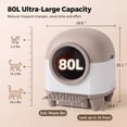 thumbnail image 2 of Homall Self Cleaning cat Litter Box with App Control, Automatic Cat Litter Box for Multiple Cats with Safety Protection/A Complimentary Garbage Bag, 2 of 9
