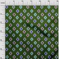 thumbnail image 3 of oneOone Tissu Flex Coton Vert Forêt Africain Aztech Matériel de Robe Tissu Imprimé Tissu au Mètre 40 Pouces de Large, 3 of 4