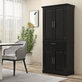 thumbnail image 2 of HOMCOM 72" Kitchen Pantry Storage Cabinet with Drawer, Adjustable Shelves, 2 of 10