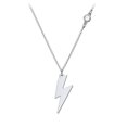 thumbnail image 1 of Lightning Bolt Charm Necklace with Gemstone, 1 of 6