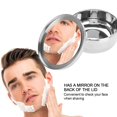 thumbnail image 3 of Sonew Bol de Savon de Rasage pour Barbe Universel pour Hommes en Acier Inoxydable, Contenant de Tasse de Rasage avec Miroir, Bol de Rasage en Acier Inoxydable, Tasse de Savon de Rasage, 3 of 8