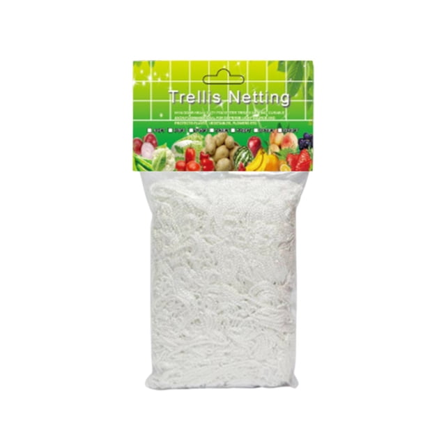 Garden Mesh Netting For Plants Polyester Climbing Net Square Lattice Support 10 in x 10 in White