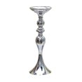thumbnail image 2 of Becaristey Long Stand Metal Candle Tea Light Holder Vase Flower Candlestick Silver M 1Set, 2 of 6