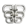 thumbnail image 2 of Character Ring Fishing Tackle Accessories 2pcs Fish Tool Keyring Silver Camping M4/M5/M6 Durable Stainless Steel Swivel, 2 of 11