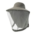 thumbnail image 2 of Yrmaups Bonnet Moustiquaire, Couvre-Chef Anti-Insectes avec Bord de Protection Solaire, Couvre-Visage en Maille pour l'Extérieur pour Camping Randonnée Pêche, Bonnet Abeille Respirant, 2 of 4