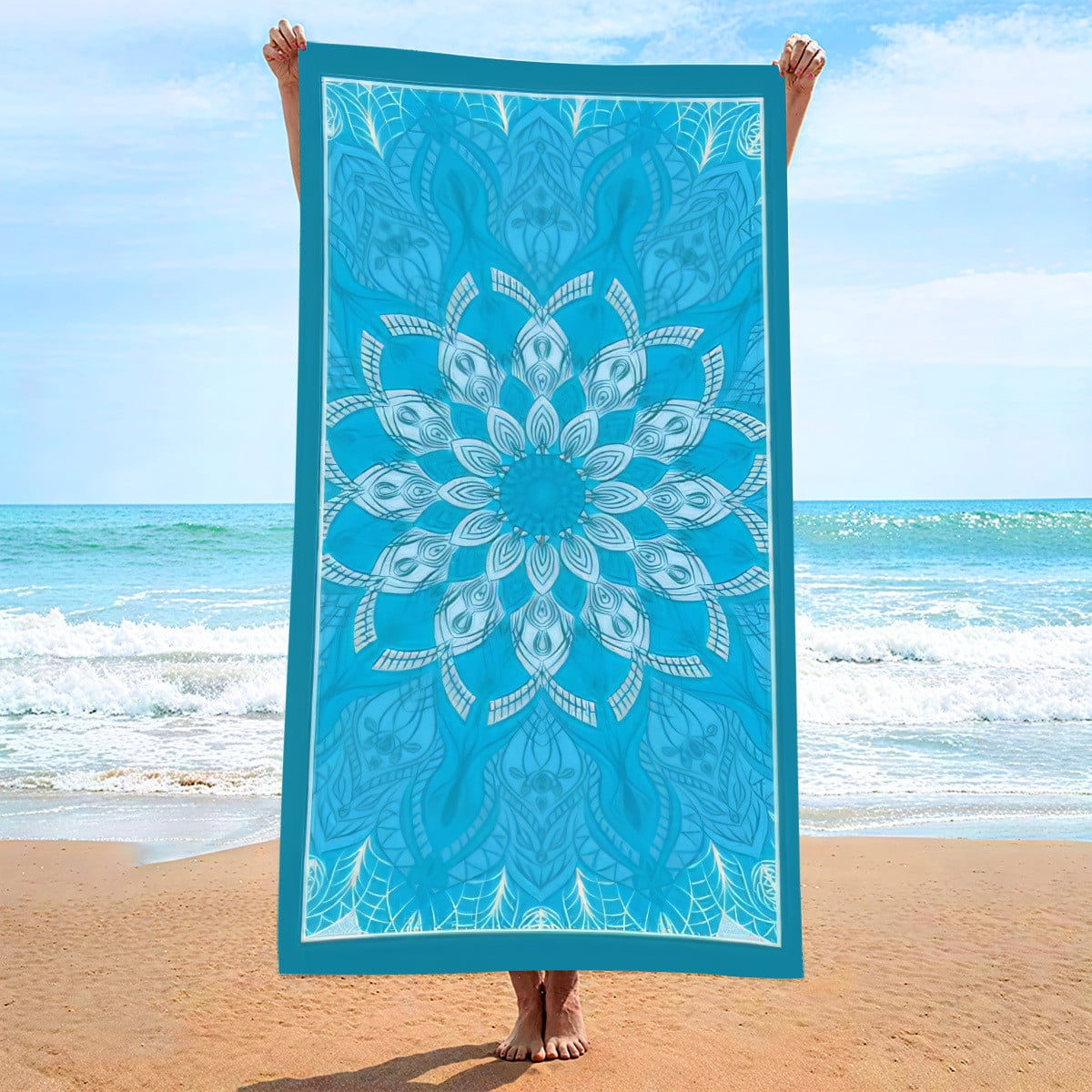 Robes for Women, Fashion Women Summer Printing Sleeveless Nightgowns Pajamas Robes Bathrobe Beach Towel
