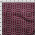 thumbnail image 3 of oneOone Silk Tabby Fabric Diamond & Swirl Ikat Print Fabric By Yard 42 Inch Wide, 3 of 4