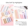 thumbnail image 3 of Soft Highlighter Marker Pens Marker Pens 6 Color Highlighter Set Soft Highlighter Marker Pens Aesthetic Pastel Colours Diary Planner Notes Office School Supplies, 3 of 8