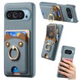 thumbnail image 1 of Étui pour FOXDOCK Google Pixel 9 Pro TG, Cuir, Anneau Ourson, Porte-Cartes, 1 of 4