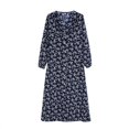 thumbnail image 3 of Wuffmeow Femmes Été Bohème Fleur Jupe Longue 3/4 Manches Vacances Partie Plage Jupe Longue Robe, 3 of 7