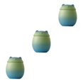 thumbnail image 2 of Baohd Large Capacity Ceramic Canisters Cute For Wide Application Sturdy And Durable Ceramics Cat Form Ceramic Tea Jars blue-green 150ml 3Set, 2 of 6