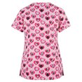 thumbnail image 2 of RKSTN Women Short Sleeve V-neck Tops Working Uniform Blouse, 2 of 3
