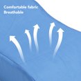 thumbnail image 3 of Leg Elevation Pillow, Breathable Leg Wedge Pillow Easy Cleaning Blue  for Swelling, 3 of 7