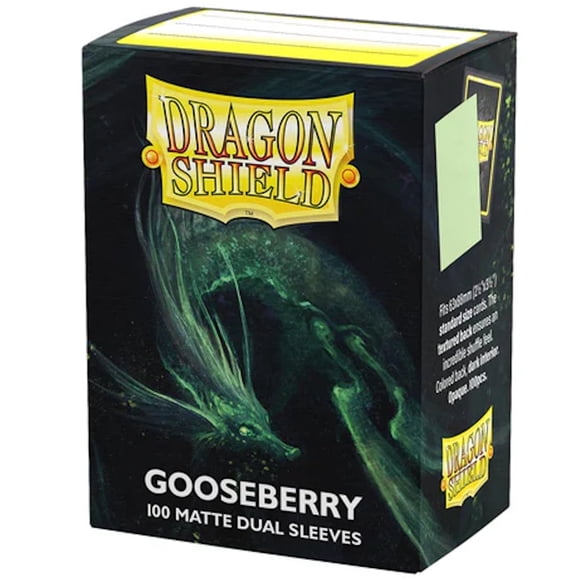 Dragon Shield Matte Dual Standard Size Card Sleeves 100ct - Smooth & Tough Premium TCG Sleeves - Gooseberry