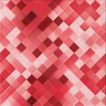 thumbnail image 1 of Ahgly Company Tapis d'Intérieur Lavable à la Machine, Carré, Transitionnel, Pastel Rouge Rose, Tapis de Zone, 4 Pieds Carré, 1 of 7