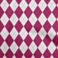 thumbnail image 1 of oneOone Velvet Dark Magenta Fabric Check Argyle Craft Projects Decor Fabric Printed By The Yard 58 Inch Wide, 1 of 4