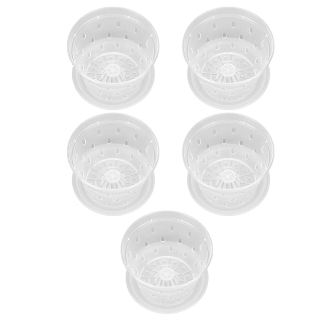 Repotting Orchid Pots, Clear Plastic Orchid Flower Pot Widely 5 Sets for Outdoor