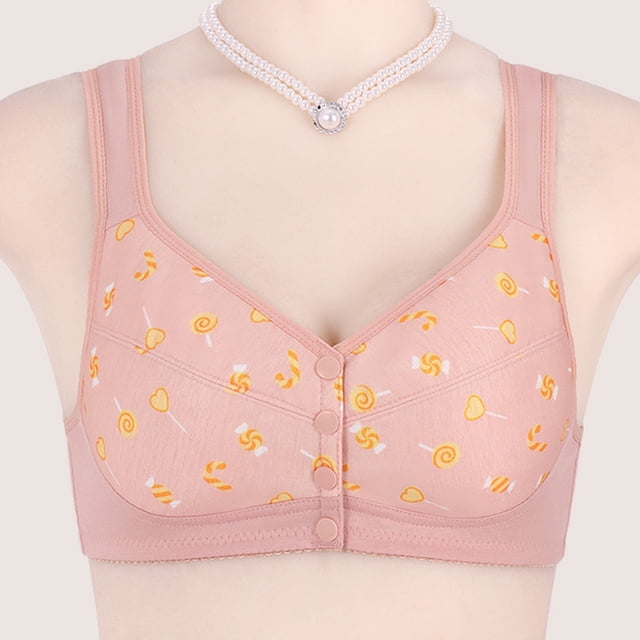 Supportive Front Closure Full Figure Bra for Lift and Shape in Large Cup Sizes with Comfort Fit and Full Coverage for Everyday Wear