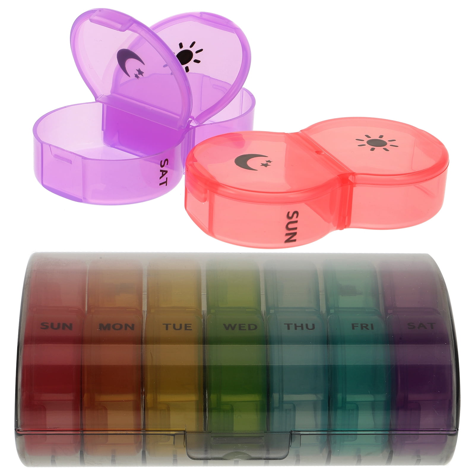 Portable Pill Case Medicine Holder Weekly Pill Organizer Medicine Container Pills Container