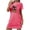 Hot Pink, variant on Sakmal Playful Womens Moomoo Nightgown Loose Black Soft Halloween Moomoo Dress Short Sleeve Black Cat Print Crew Neck Short Nightgowns S-2XL