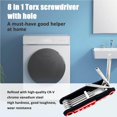 thumbnail image 2 of 8 in 1 Folding Screwdriver Set Mini 1 Folding Screwdriver Set Screw Driver Bits Kit Household Repair Tool (Hollow Torx), 2 of 7