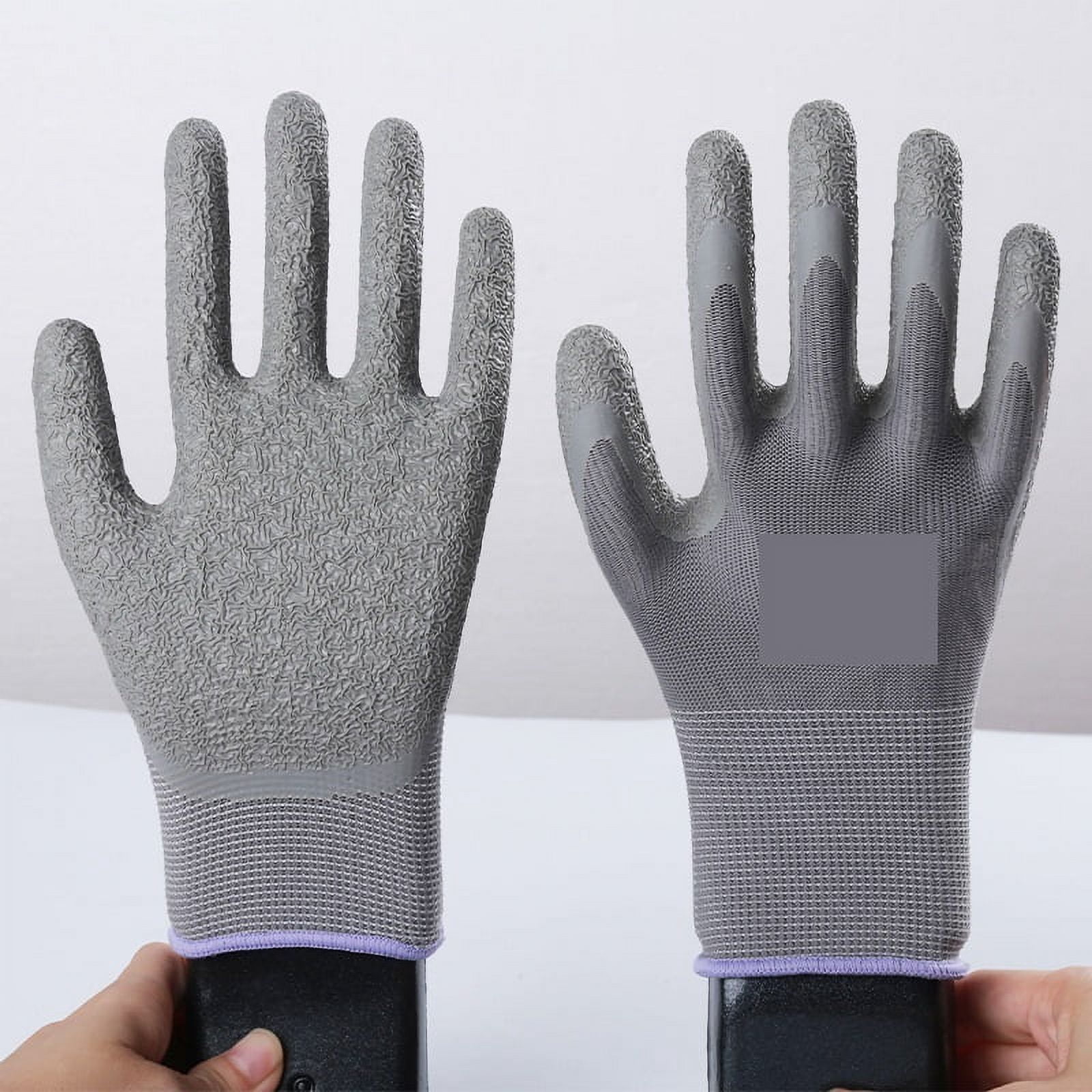 12 Pairs Working Protective Glove Men Flexible Nylon or Polyester Safety Work Gloves