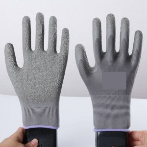 12 Gants de protection pour hommes flexibles en nylon ou en polyester