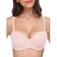 thumbnail image 2 of Soutien-gorge Sans Bretelles pour Femme Grande Taille, Bonnets Pleins, à Armatures, Contour Multiusage, 2 of 6
