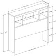 thumbnail image 4 of South Shore Spark Twin Bookcase Headboard with Storage, in Pure Black, 4 of 7