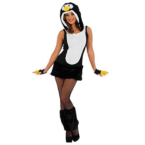 Costume Penguin pour Femmes Adultes Mignon Robe Noire avec Animaux - Petit