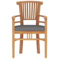 thumbnail image 3 of vidaXL 3 Piece Garden Dining Set Solid Wood Teak, 3 of 5