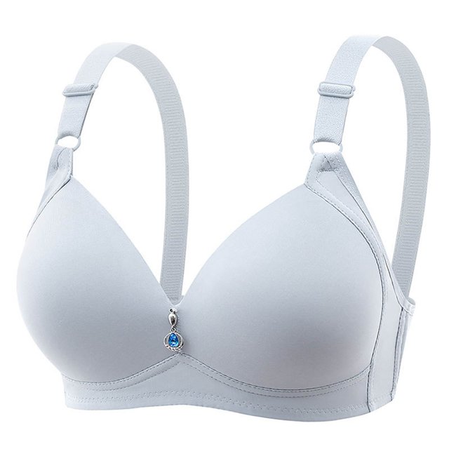Yuyuzo Push up Bras for Women Solid Color Full Coverage Adjustable Strap Breathable Everyday Bras