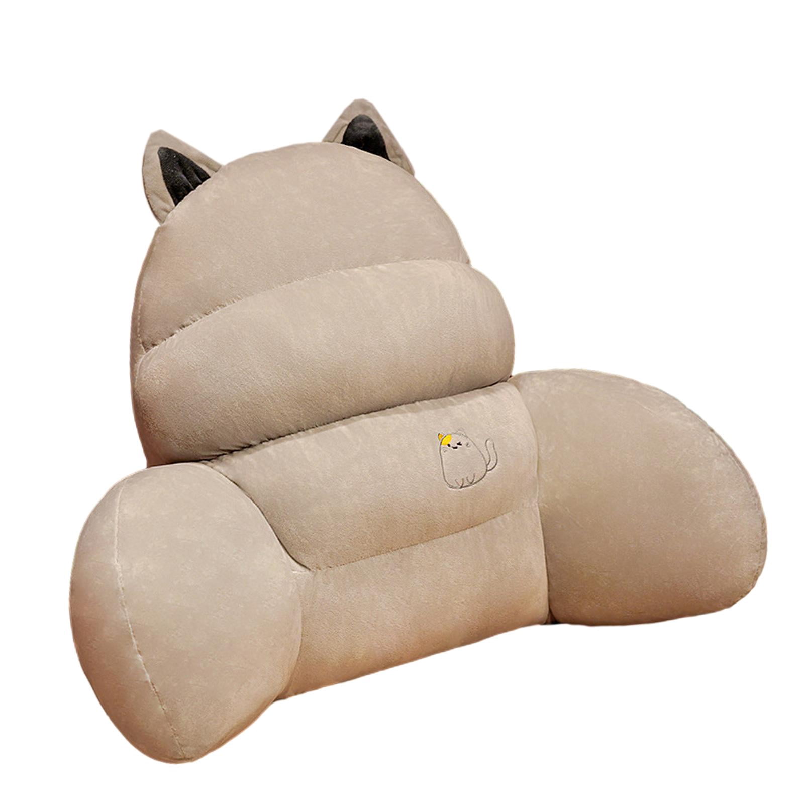 Back Rest Cushion for Bed Back Pillow, Bed Rest Pillow Lounge Reading Pillow Gray