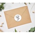 thumbnail image 3 of Darling Souvenir Round 45 Pcs Leaf Vines Thank You Stickers White Wedding Envelope Seal-1.6 Inches, 3 of 4