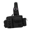 thumbnail image 4 of Almencla Sac de Pêche Porte-Tringle Étui de Transport Sac Sac de Poitrine pour Hommes Femmes Randonnée Taille g L Noir, 4 of 8