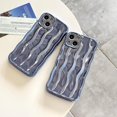 thumbnail image 4 of ORUYROP Designed for iPhone 15 Pro Case,Water Ripple Pattern Curly Wave Frame Soft Cute Phone Cover for Men Women Girls（iPhone 15 Pro,Blue）, 4 of 7