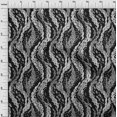 thumbnail image 4 of oneOone Georgette Viscose Black Fabric Abstract Craft Projects Decor Fabric Printed By The Yard 42 Inch Wide, 4 of 4