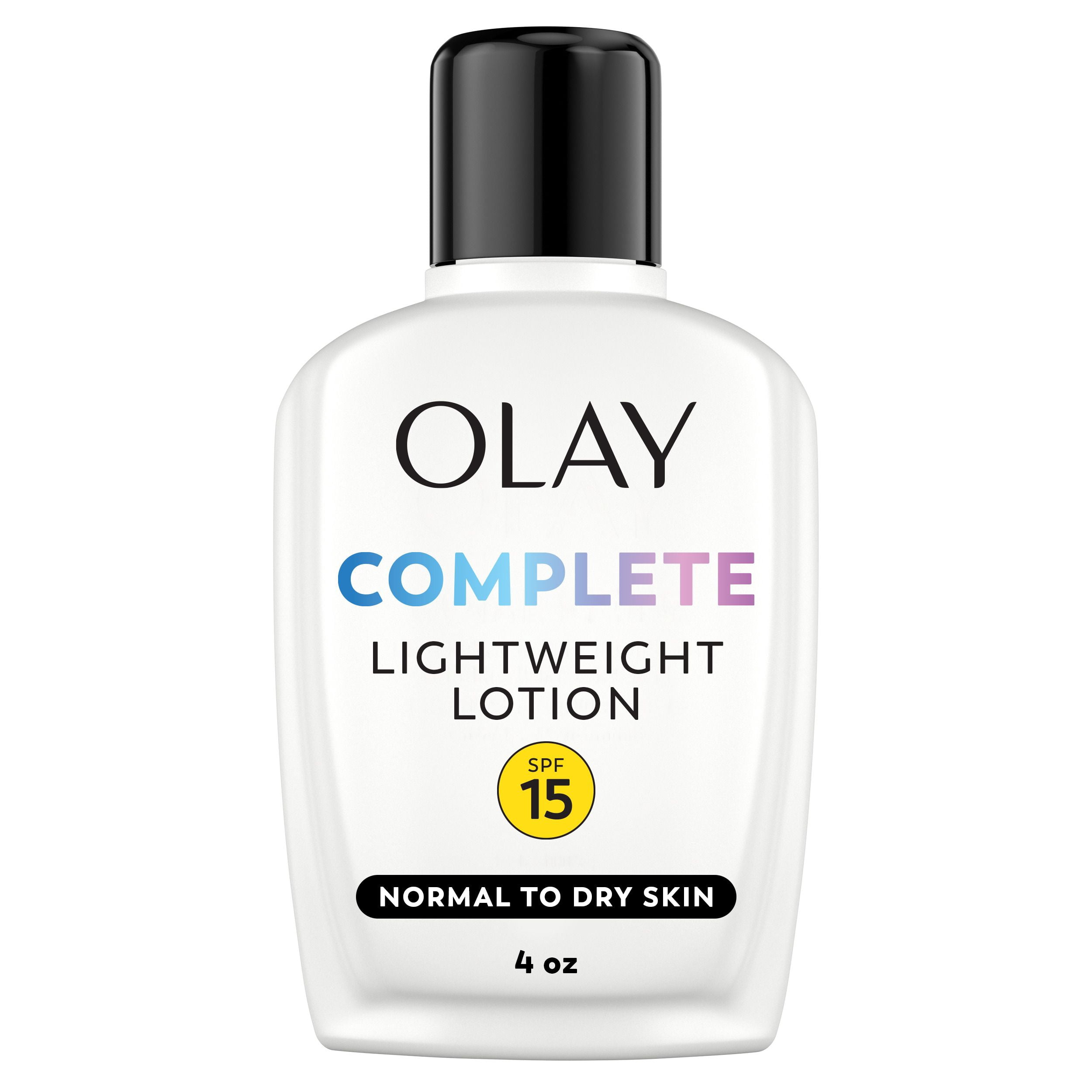 Olay Face Moisturizer, Complete with Spf 15, for Normal Skin, Daily Facial Lotion, Lightweight Hydrating Sun Protection - Vitamin C, E, and Niacinamide, 120 mL