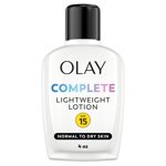 Olay Face Moisturizer, Complete with Spf 15, for Normal Skin, Daily Facial Lotion, Lightweight Hydrating Sun Protection - Vitamin C, E, and Niacinamide, 120 mL
