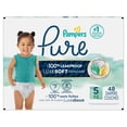 thumbnail image 3 of Pampers Pure Baby Diapers, Size 5 (27+ lbs), 48, Up to 100% Leakproof, Premium Hypoallergenic Soft Diapers, 3 of 24