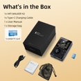 thumbnail image 5 of HIFI WALKER H2 HIFI Lecteur MP3 avec Bluetooth, DSD Sans Perte DAC Flac, Lecteur de Musique Haute Résolution, Lecteur Audio Portable avec Carte Mémoire 64 Go, Supporte jusqu'à 256 Go, 5 of 5