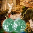 thumbnail image 2 of 60cm Inflatable Christmas Ball with Light Glow Giant Atmosphere Ball Home Garden, 2 of 8