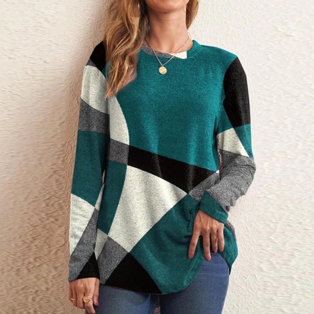 TIMIFIS Women’s Long Sleeve T Shirts Slim Fit Tops Scoop Neck Ribbed Knit Shirts