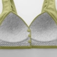 thumbnail image 3 of Yuzhih Womens Everyday Bra Front Closure Full Coverage Comfortable Front Button Bras Wireless Push up Bralettes with Support, 3 of 6