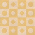 thumbnail image 1 of Ahgly Company Machine Washable Indoor Square Transitional Orange Area Rugs, 5' Square, 1 of 7